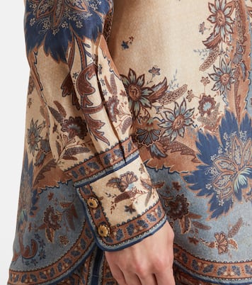 Camicia in seta con stampa paisley | Zimmermann