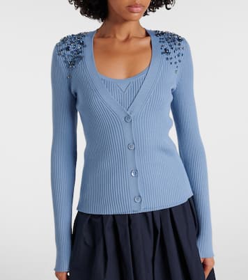 Embellished cardigan and tank top set | Dorothee Schumacher