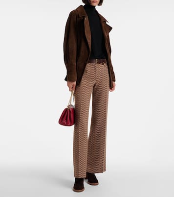 Zigzag low-rise bootcut pants | Missoni