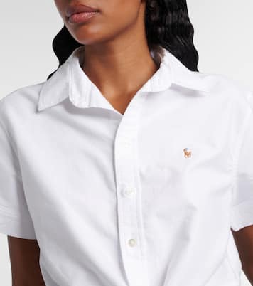 Cropped cotton shirt  | Polo Ralph Lauren