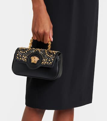 La Medusa Mini studded leather tote bag | Versace