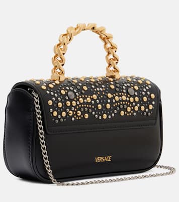 La Medusa Mini studded leather tote bag | Versace