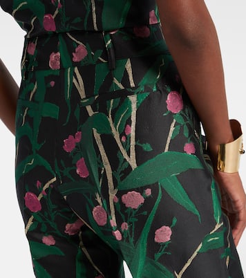 Pantalones flared Hendrix en jacquard | La DoubleJ