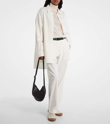 Jouvette Medium leather shoulder bag | The Row