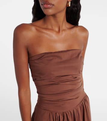 Vera strapless cotton minidress  | Faithfull