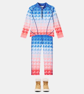 Ombré houndstooth ski top | Perfect Moment Kids