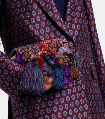 Embellished jacquard clutch | Dries Van Noten