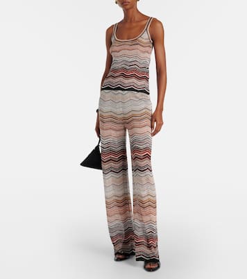 Pantalon ample Zig Zag en lamé | Missoni