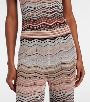 Pantalon ample Zig Zag en lamé | Missoni