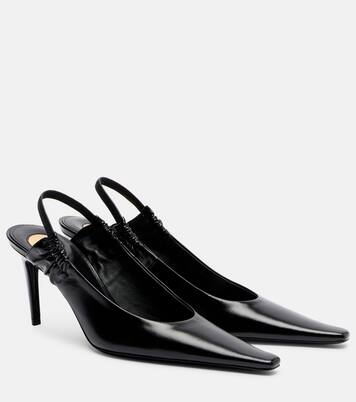 皮革露跟高跟鞋 | Saint Laurent