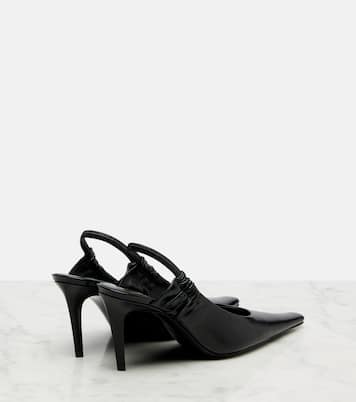 皮革露跟高跟鞋 | Saint Laurent