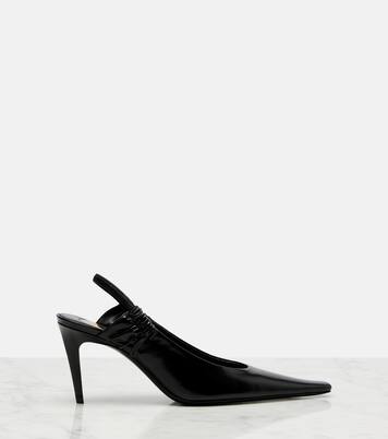 皮革露跟高跟鞋 | Saint Laurent