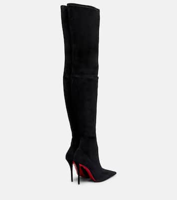 Miss Z 100 suede over-the-knee boots | Christian Louboutin