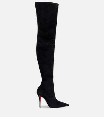 Miss Z 100 suede over-the-knee boots | Christian Louboutin