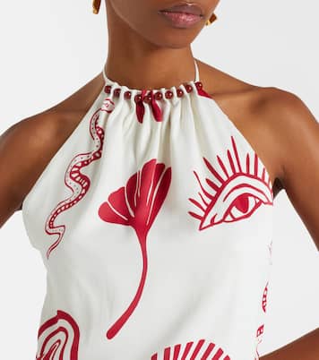 Robe longue Accasia à ornements | Cala de la Cruz