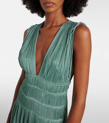 Tasneem satin plissé gown | Ulla Johnson
