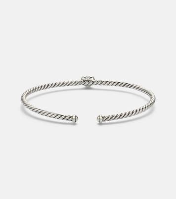 Micro Cable Flex® Heart Station 14kt gold (585/1000) and 925 sterling silver bracelet | David Yurman