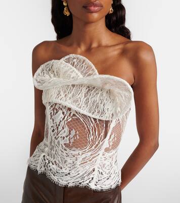 Top de encaje en mezcla de algodón | Magda Butrym