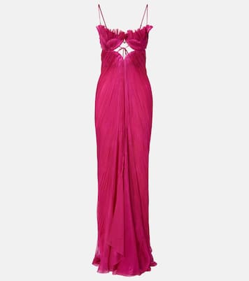 Lupita draped silk gown | Maria Lucia Hohan