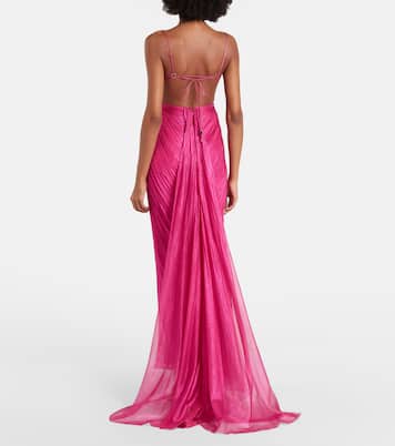 Lupita draped silk gown | Maria Lucia Hohan