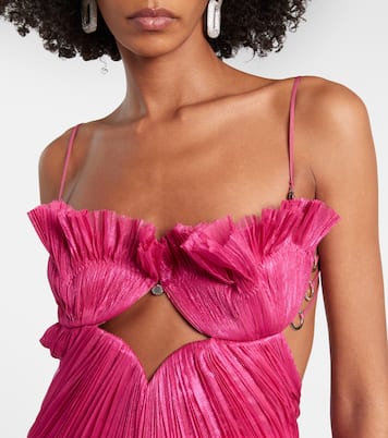 Lupita draped silk gown | Maria Lucia Hohan