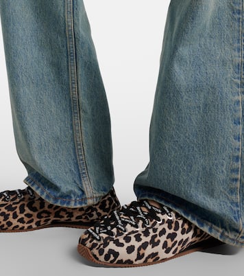 Leopard-print ballet flats | Ganni