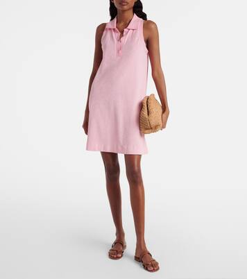 Logo cotton terry polo dress | Hunza G