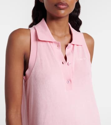 Logo cotton terry polo dress | Hunza G