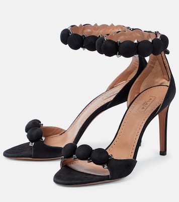 Sandales La Bombe 90 en daim | Alaïa