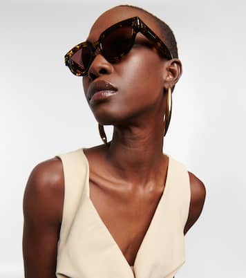 Occhiali da sole cat-eye in acetato | Bottega Veneta