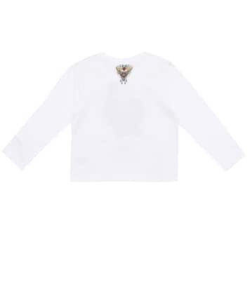 Top in cotone con cristalli | Camilla Kids