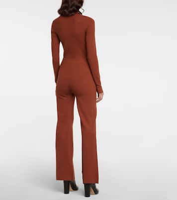 High-rise silk-blend flared pants | Joseph