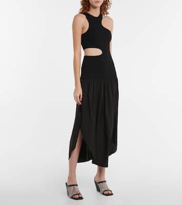 Asymmetric cutout midi dress | Stella McCartney