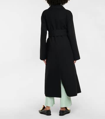 Abrigo de lana con cinturón | Jil Sander