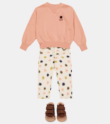 Felpa in cotone con logo | The New Society