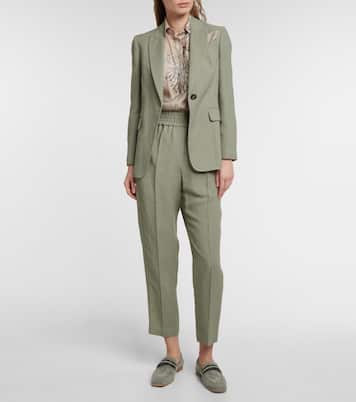 Embellished suede loafers | Brunello Cucinelli