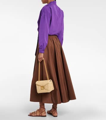 Jupe midi en soie | Valentino
