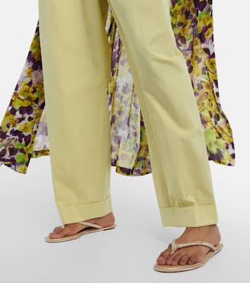 Diana embellished satin thong sandals | Rene Caovilla