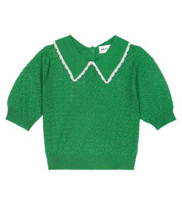 Saxy collared Lurex® sweater | Morley