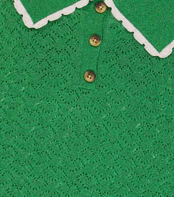 Saxy collared Lurex® sweater | Morley