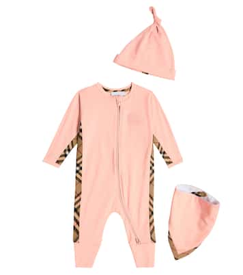 Bébé – Set combi-pantalon, bonnet et bavoir | Burberry Kids