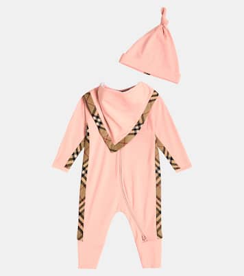 Bébé – Set combi-pantalon, bonnet et bavoir | Burberry Kids
