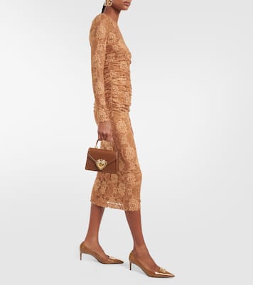 Borsa a spalla Devotion Mini in pelle | Dolce&Gabbana