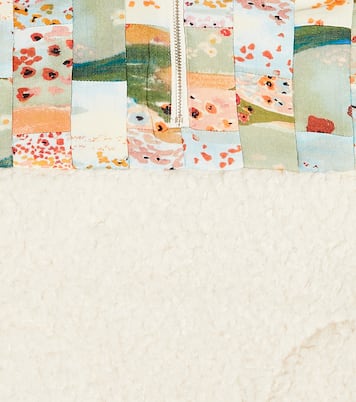 Giacca patchwork in shearling sintetico | Chloé Kids