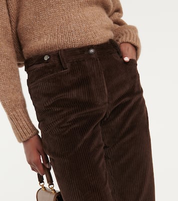 Low-rise corduroy flared pants | Dolce&Gabbana