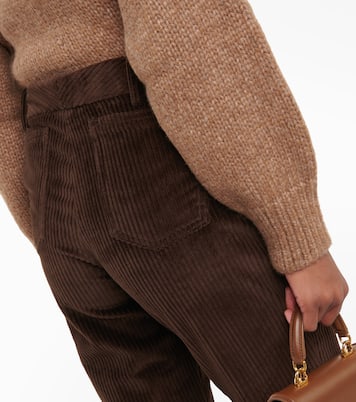 Low-rise corduroy flared pants | Dolce&Gabbana