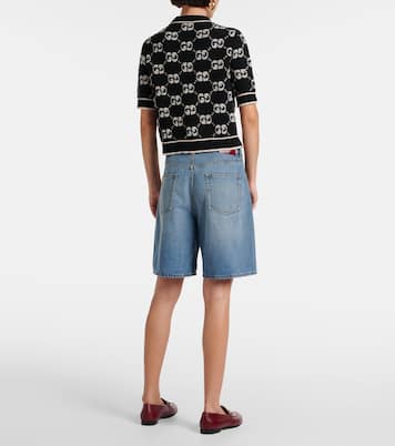 GG jacquard wool bouclé top  | Gucci