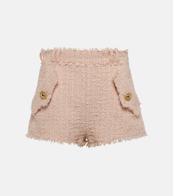 Shorts in tweed a vita alta | Balmain