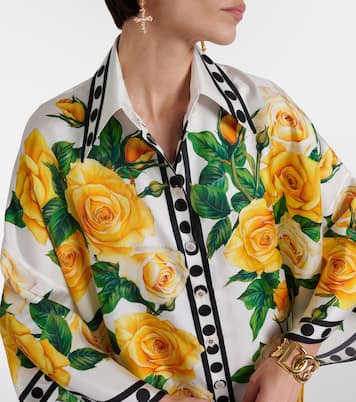 Oversize-Hemd aus Seide | Dolce&Gabbana