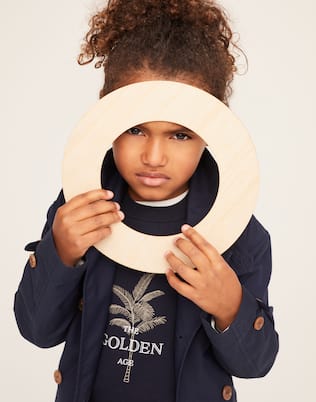 Pullover in cotone con stampa | Brunello Cucinelli Kids